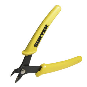 Mini pinza para electrónica con mango bimaterial de 5" corte diagonal Surtek