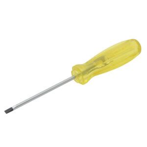 Destornillador con mango ámbar, punta cabinet barra redonda 3/16" x 4" Urrea