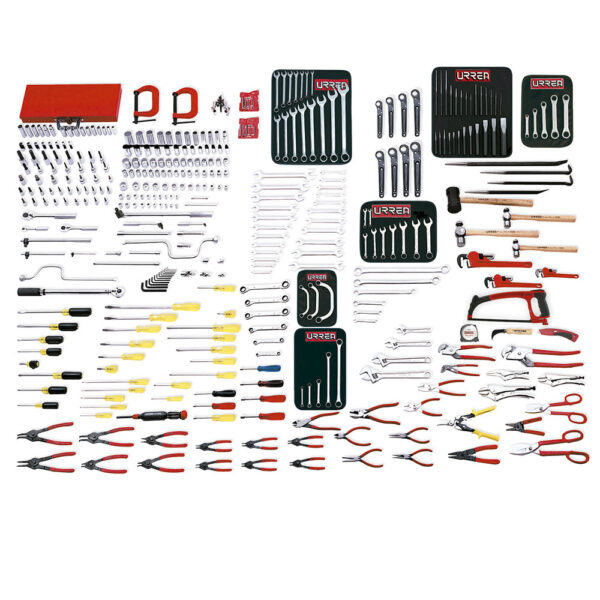 Juego maestro industrial combinado 398 piezas, sin gabinete Urrea