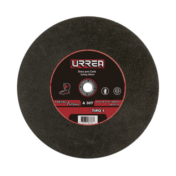 Disco abrasivo tipo 1 para metal 16" x 1/8" Urrea