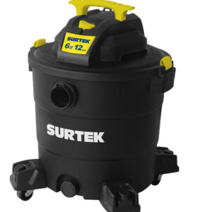 Aspiradora de plástico 12 galones, 6 HP 120 V Surtek