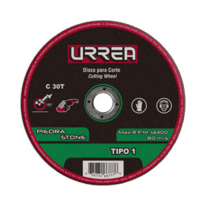 Disco abrasivo tipo 1 para piedra 7" x 5/64" Urrea
