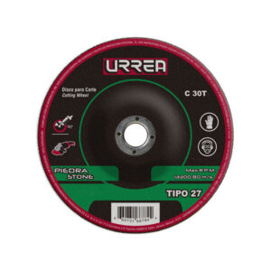 Disco abrasivo tipo 27 para piedra 7" x 1/8" Urrea