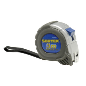 Flexómetro con carcasa anti-impacto silver 3 m x 5/8" Surtek