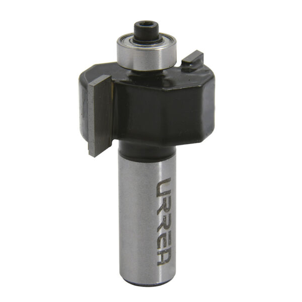 Broca para router de acero rebajadora con balero 1-1/4" zanco de 1/4" Urrea