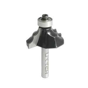 Broca para router de acero moldadura clásica con balero 1-3/8" zanco de 1/4" Urrea