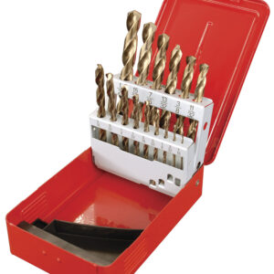 Juego de brocas con cobalto de acero de alta velocidad zanco recto, 15 piezas Urrea