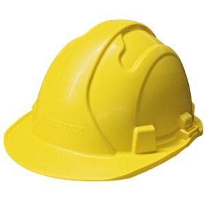 Casco de seguridad con ajuste de intervalos de 4 puntos, color amarillo Surtek