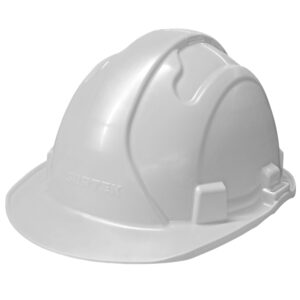 Casco de seguridad con ajuste de intervalos de 4 puntos, color blanco Surtek