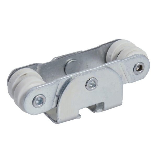Juego de carretillas riel TT 4 baleros para clóset, galvanizada Lock