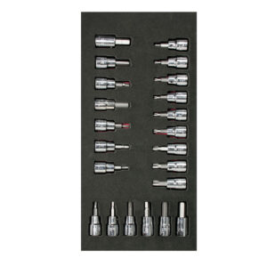 Juego de dados cuadro de 3/8" varias puntas 22 piezas, CH108-C Urrea