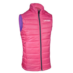 Chaleco capitonado para dama color rojo talla CH Urrea