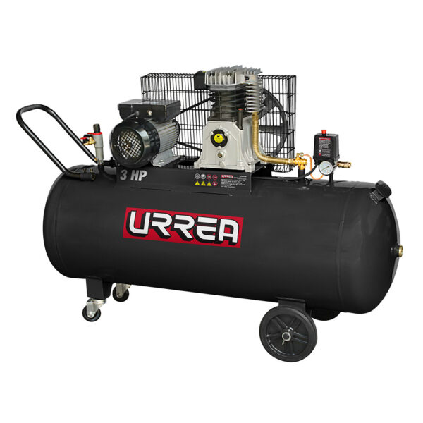 Compresor de aire eléctrico lubricado 200L, 3HP, 127V Urrea