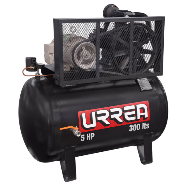 Compresor de aire eléctrico de banda 300L, 5HP, 220V - 440V Urrea