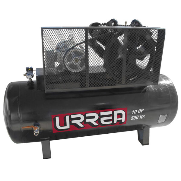 Compresor de aire eléctrico de banda 500L, 10HP, 220V - 440V Urrea