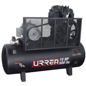 Compresor de aire eléctrico de banda 500L, 15HP, 220V - 440V Urrea