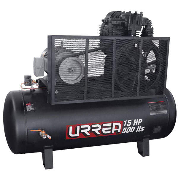 Compresor de aire eléctrico de banda 500L, 15HP, 220V - 440V Urrea