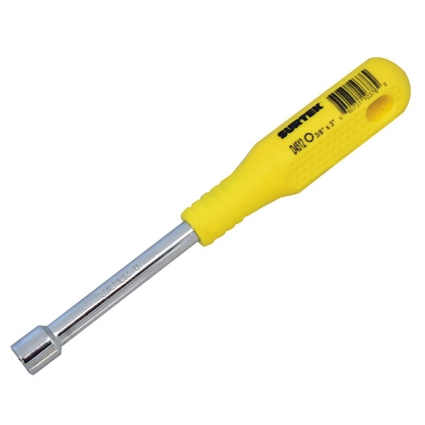 Destornillador con mango amarillo, de caja en pulgadas 3/8" x 3" Surtek