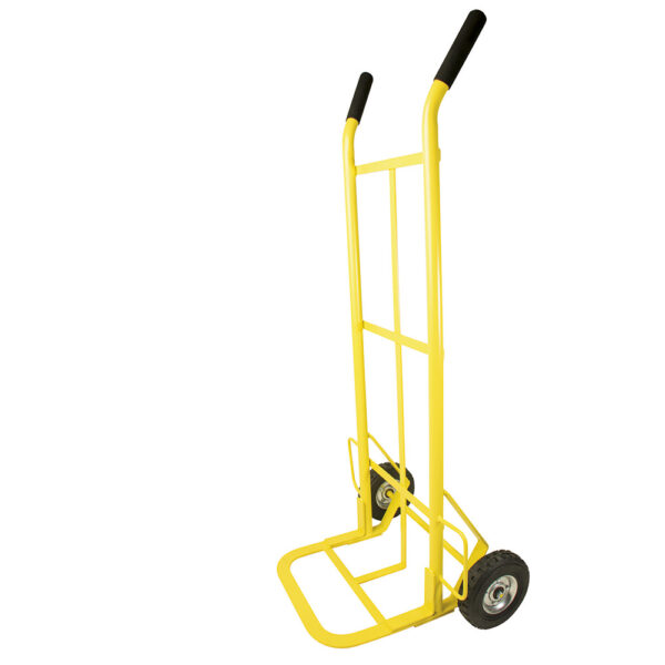 Diablo bodeguero capacidad 400 kg amarillo con llanta sólida Surtek