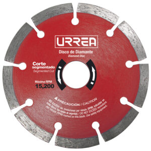 Disco de diamante segmentado, 7" Urrea