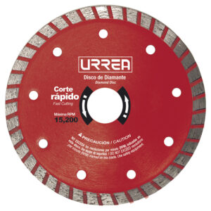 Disco de diamante turbo, 7" Urrea