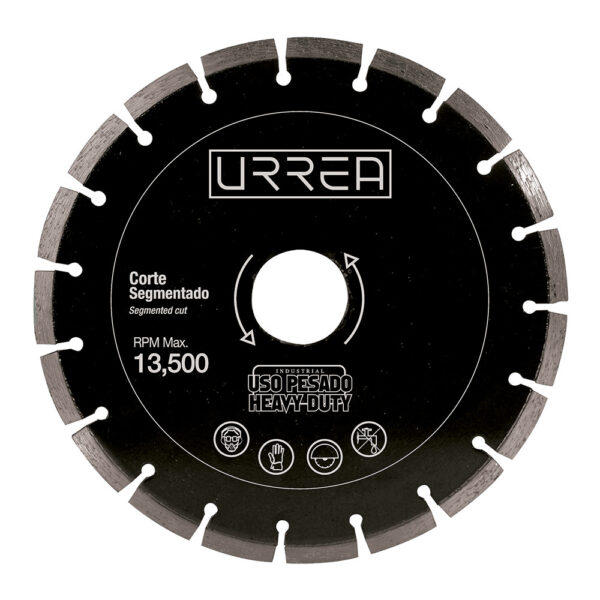 Disco de diamante segmentado, 9" Urrea