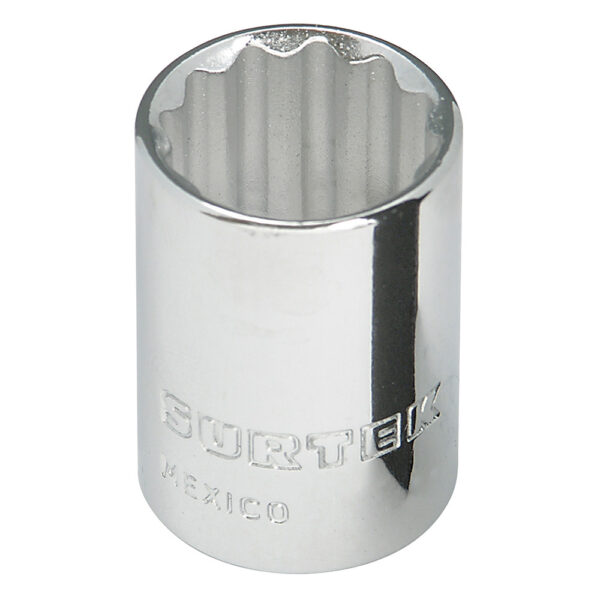 Dado cuadro de 3/8", 12 puntas, en pulgadas, 1" Surtek