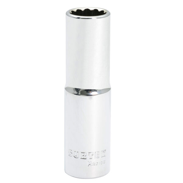 Dado largo cuadro de 1/2", 12 puntas, en pulgadas, 5/8" Surtek