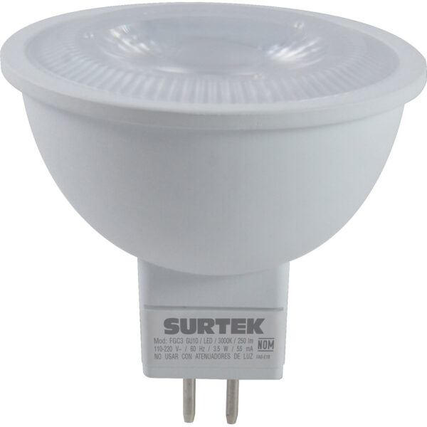Lámpara de LED tipo MR16, 4.5 W luz cálida Surtek