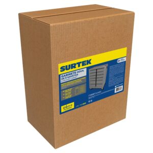 Gabinete móvil con 6 gavetas color gris 25" Surtek
