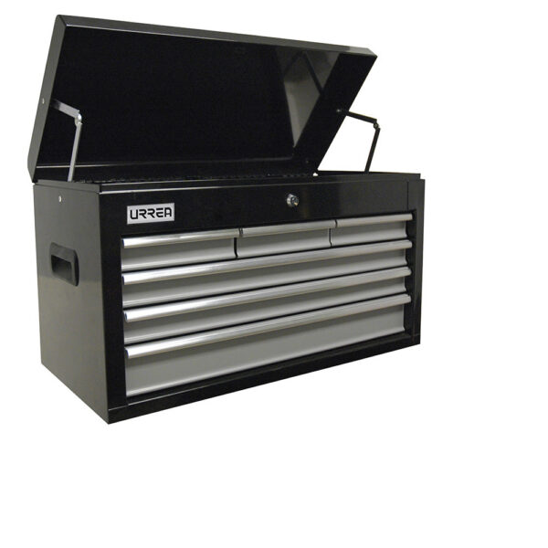 Gabinete superior 6 gavetas color negro serie H 41" Urrea