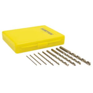 Juego de brocas con cobalto de acero de alta velocidad zanco recto, 10 piezas Surtek