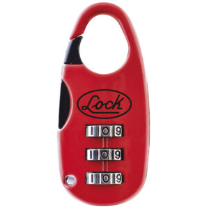 Candado de combinación programable para maleta 25 mm, color rojo Lock