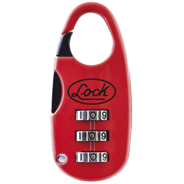 Candado de combinación programable para maleta 25 mm, color rojo Lock