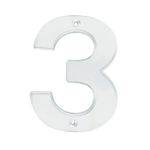Número 3 bold 4" níquel satinado Lock