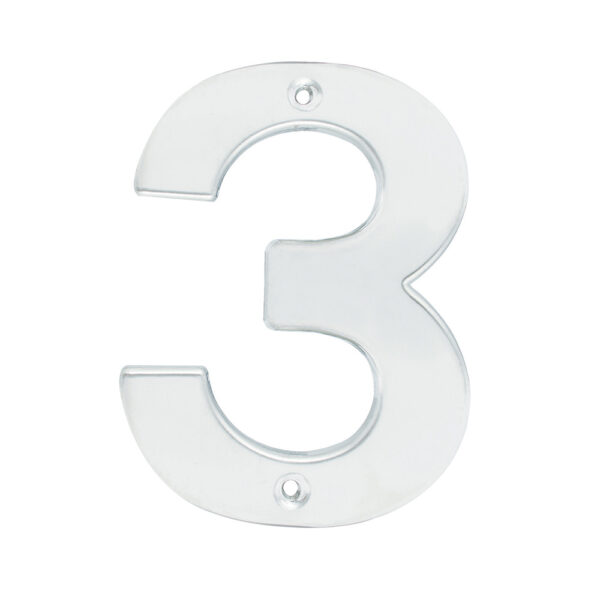 Número 3 bold 4" níquel satinado Lock
