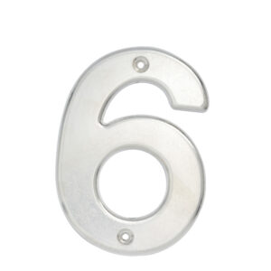 Número 6 bold 4" níquel satinado Lock