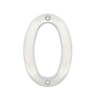 Número 0 slim 4" níquel satinado Lock