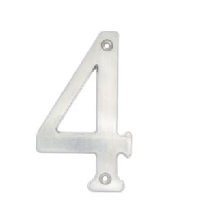 Número 4 slim 4" níquel satinado Lock