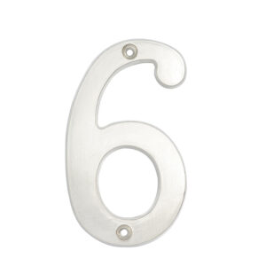 Número 6 slim 4" níquel satinado Lock