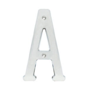 Letra A slim 4" níquel satinado Lock