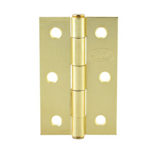 Bisagra alargada perno remachado de acero latón brillante 2.5" x 1.81" Lock