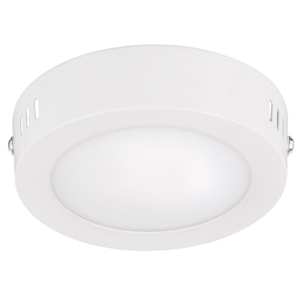 Luminario de LED de sobreponer redondo 6 W, luz fría Surtek