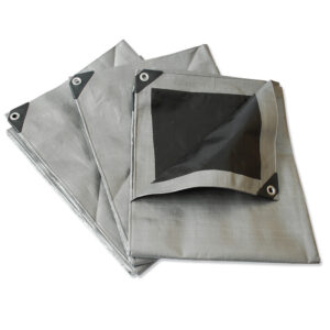 Lona de polietileno reforzada color gris, 1.5 x 2 m Surtek