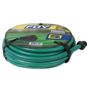 Manguera para jardín lisa con conector plástico 2 capas 1/2", 15 m Foy