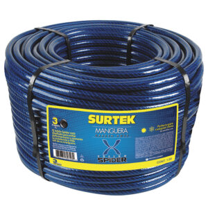 Manguera para jardín tejido spider en rollo 5/8", 100 m Surtek