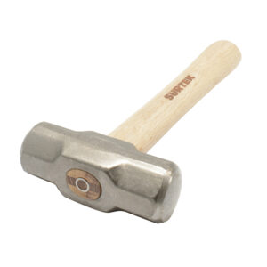 Marro octagonal cabeza forjada con mango corto de madera de 12", 2 lb Surtek