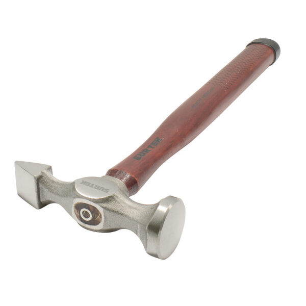 Martillo laminero plana-cruzada con mango de madera de 13", 11 oz Surtek