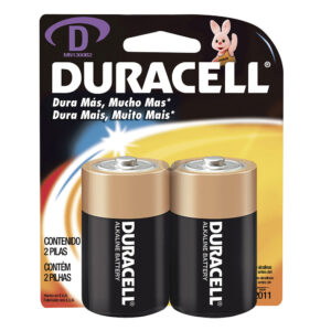Pila alcalina Duracell® "D", 2 piezas Surtek