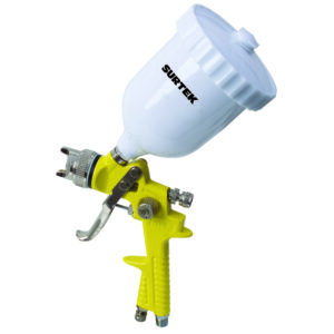 Pistola para pintar terminados baja presion, capacidad 600 ml, 50 PSI Surtek